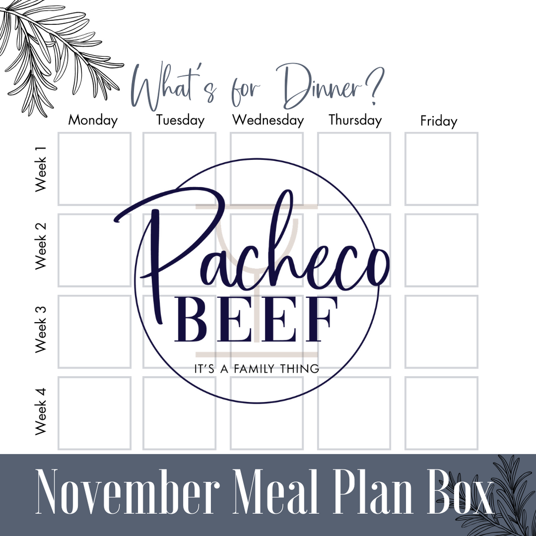 November - What's for Dinner Box